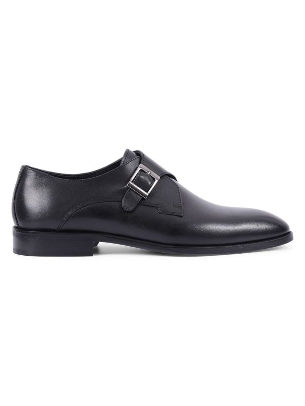 Vellapais Leather Monk Strap Shoes